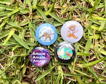 Conjunto de Botões Projeto Ave Maria - Ryland Grace, Rocky, Eridian, Amaze, Presente de Filme e Livro