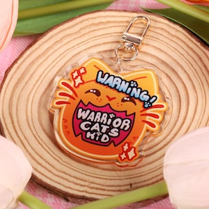 Warrior Cats Acrylic Keychain Charm: Fireheart, Firestar - Booktok Nostalgia