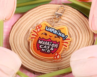 Warrior Cats Kid Acrylic Keychain Charm - Booktok - Books - Book Lover - Nostalgia - Fireheart - Firestar - Into the Wild - Graphic Novel