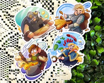 Delicious in Dungeon Sticker Set – Cooking, Anime, DND