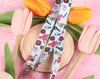 Gravity Falls Lanyard - Badge Holder - ID Holder - Cartoon Gift - Mystery Shack - Mabel & Dipper Pines - Bill Cipher - Nostalgia - Animation