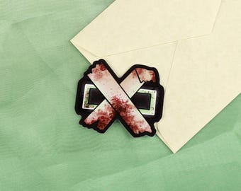 Iron Lung Camera Button Sticker - Indie Game, Markiplier, Simon the Convict, Submarine, Blood Ocean