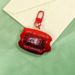 Simon the Convict Acrylic Keychain - Iron Lung - Markiplier - Indie Horror Movie - Scifi