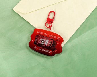 Simon the Convict Acrylic Keychain - Iron Lung - Markiplier - Indie Horror Movie - Scifi