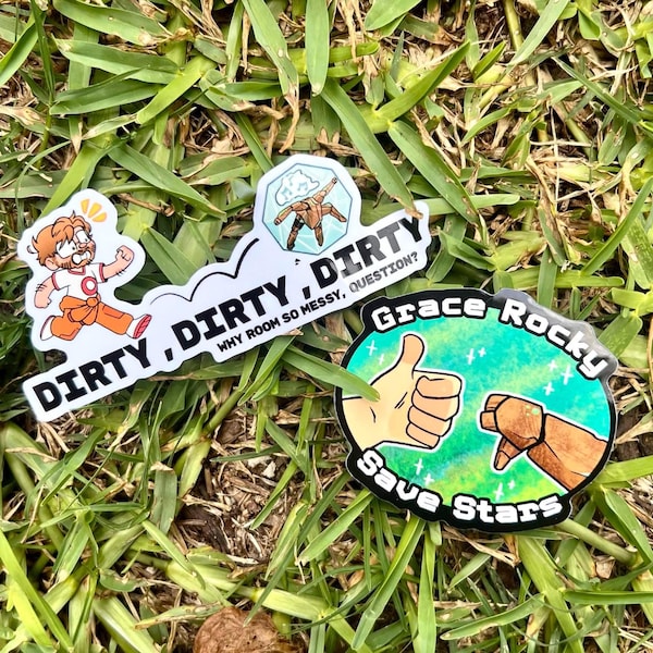 Project Hail Mary Sticker Set - Ryland Grace and Rocky, Scifi, Eridian, Booktok