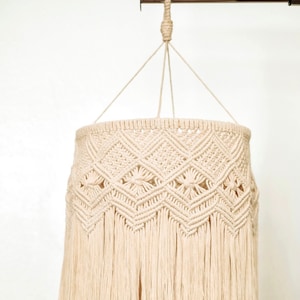 Macrame Chandelier / Macrame Lampshade / Boho Wedding / Macrame Decor / Boho Decor / Bohemian / Housewarming Gift / Birthday Gift / Wall Art