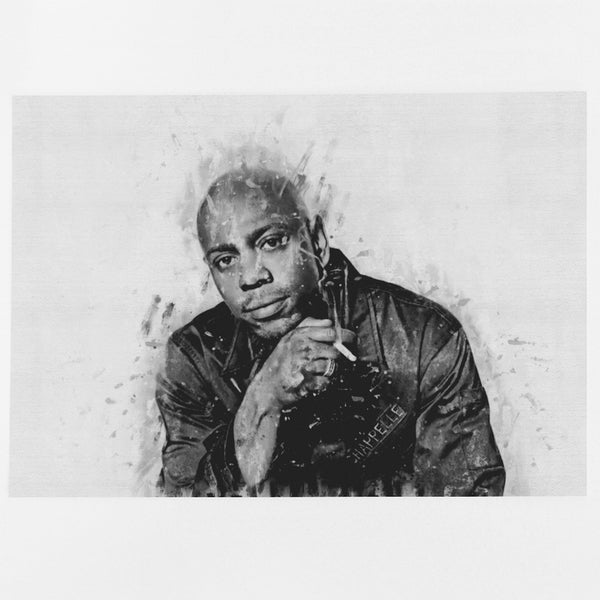 Dave Chappelle Smoking Fine Art Print / Chappelle Poster / Dave Chappelle Digital Painting Décor