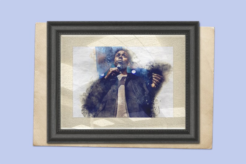 Dave Chappelle Painting Art Print, Chappelle Wall Art Fine Art, Stand