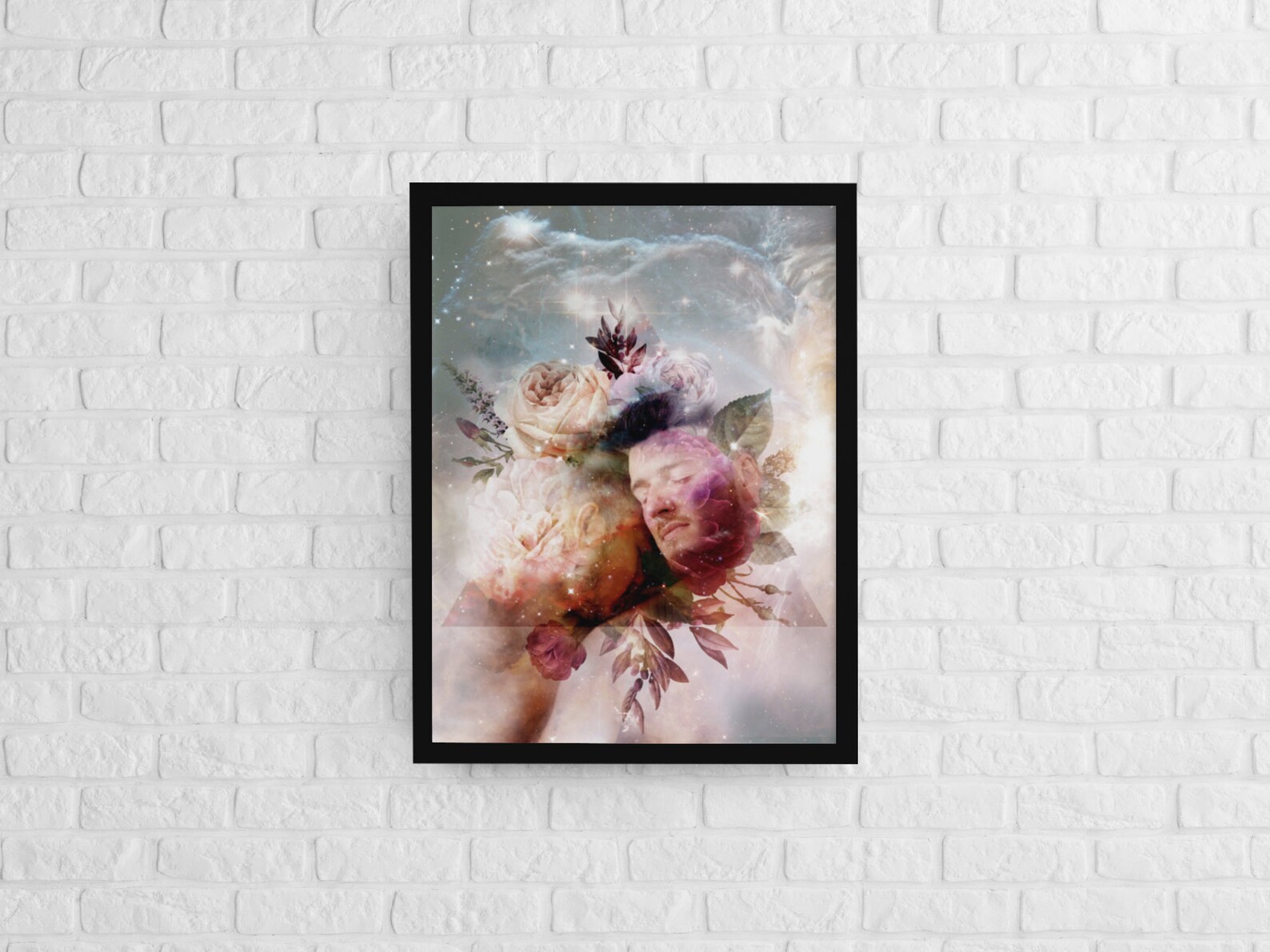 Gay Couple Mystical Art Print Surreal Fine Art Poster Etsy
