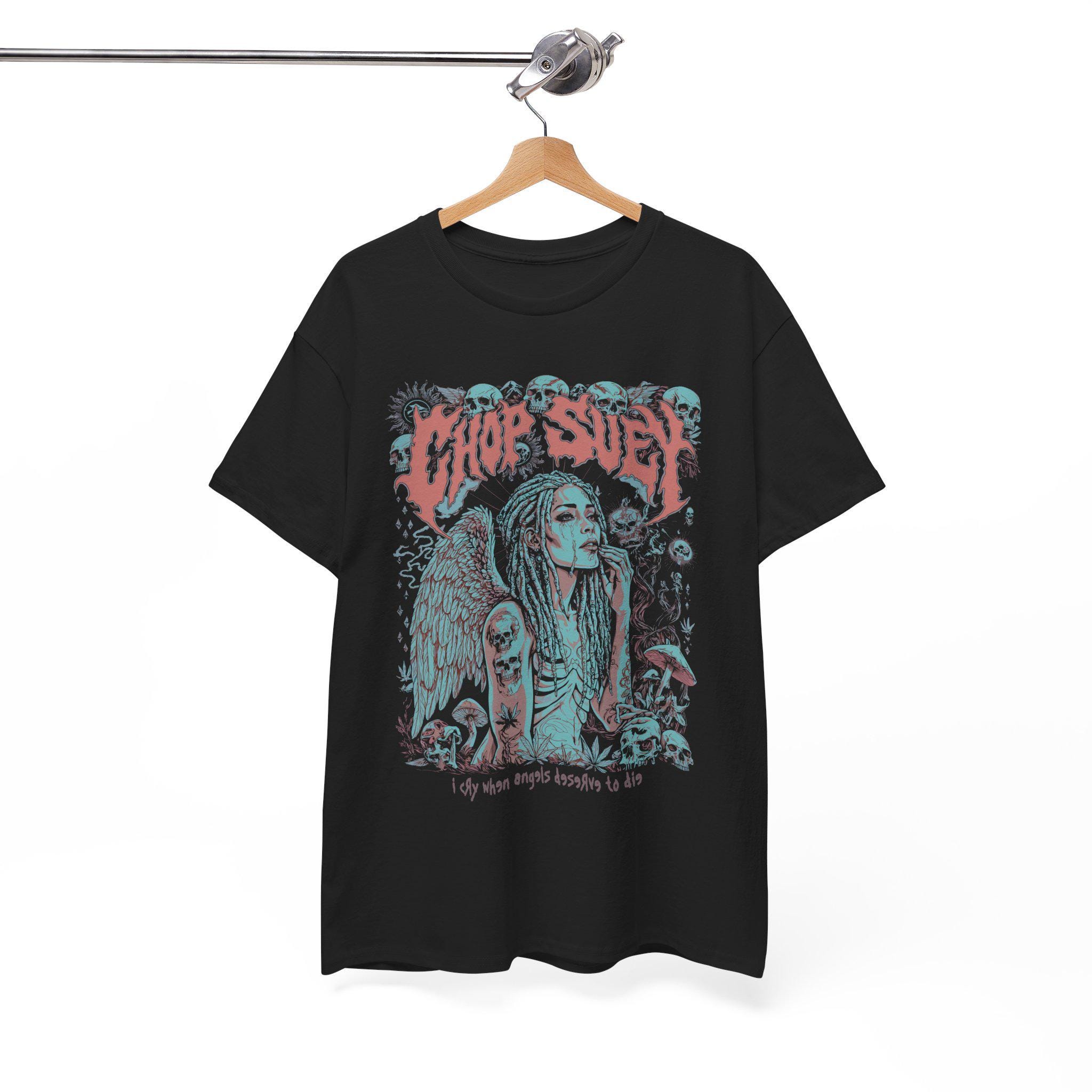 Nu Metal Crying Angel Graphic Tee, System of a Down Inspired - Etsy