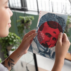 Third Eye Esoteric Nikola Tesla Art Print, Visionary Wall Art, Consciousness, Surreal, Spiritual Alchemist image 5