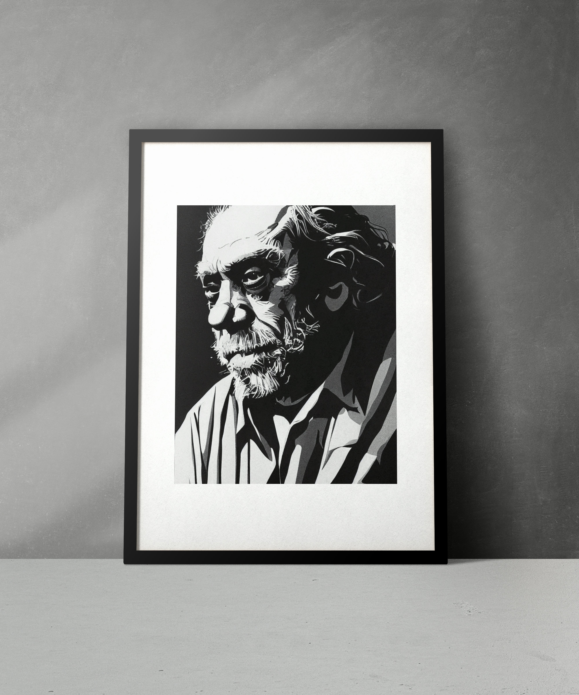 Charles Bukowski Art Print, Pop Art, Digital Art Poster, Printable Art ...