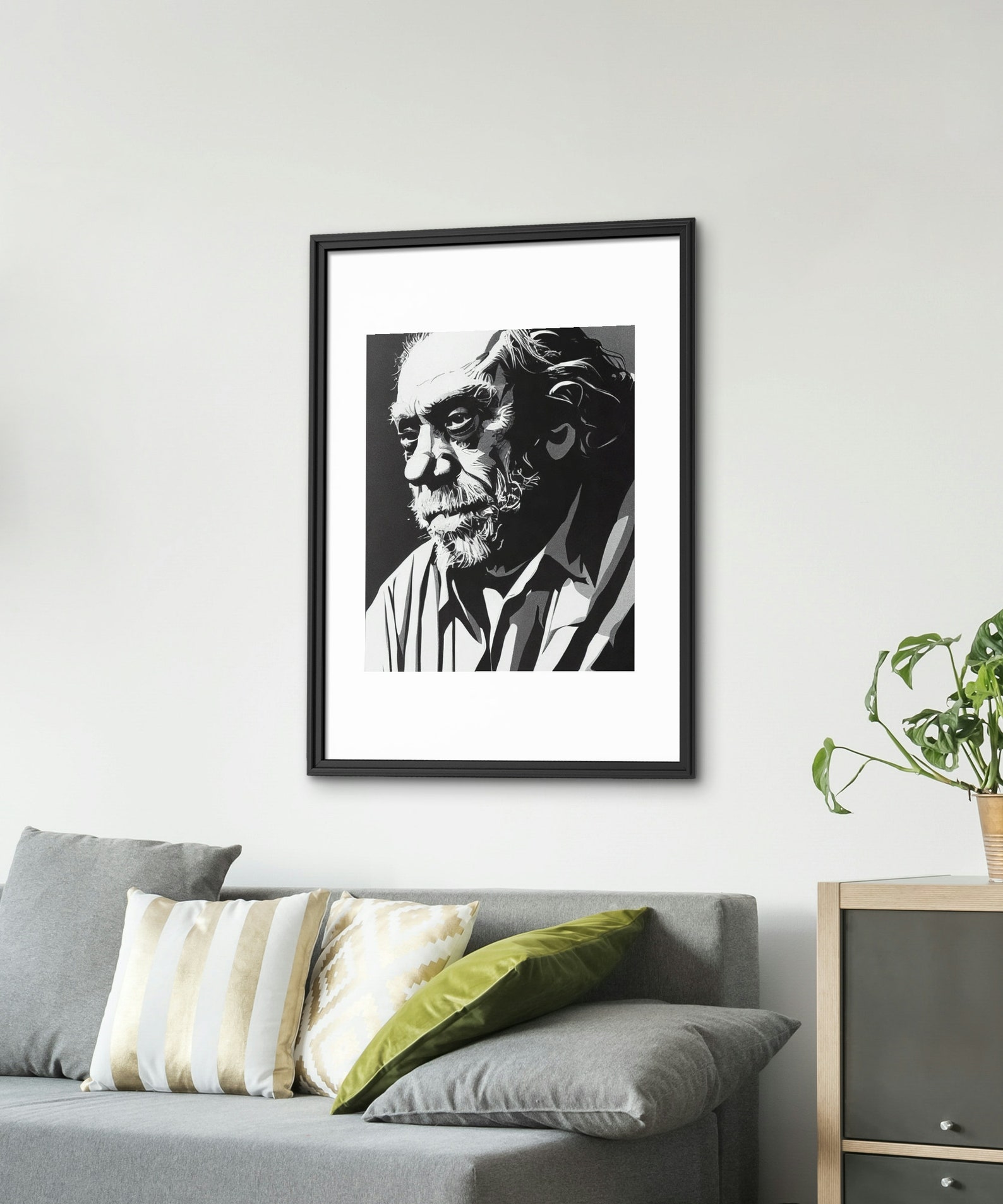 Charles Bukowski Art Print, Pop Art, Digital Art Poster, Printable Art ...