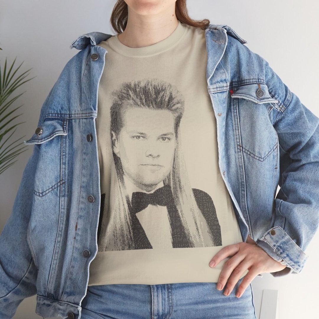 Funny Comedian Theo Von Mullet Graphic Tee | Vintage Sand Colored