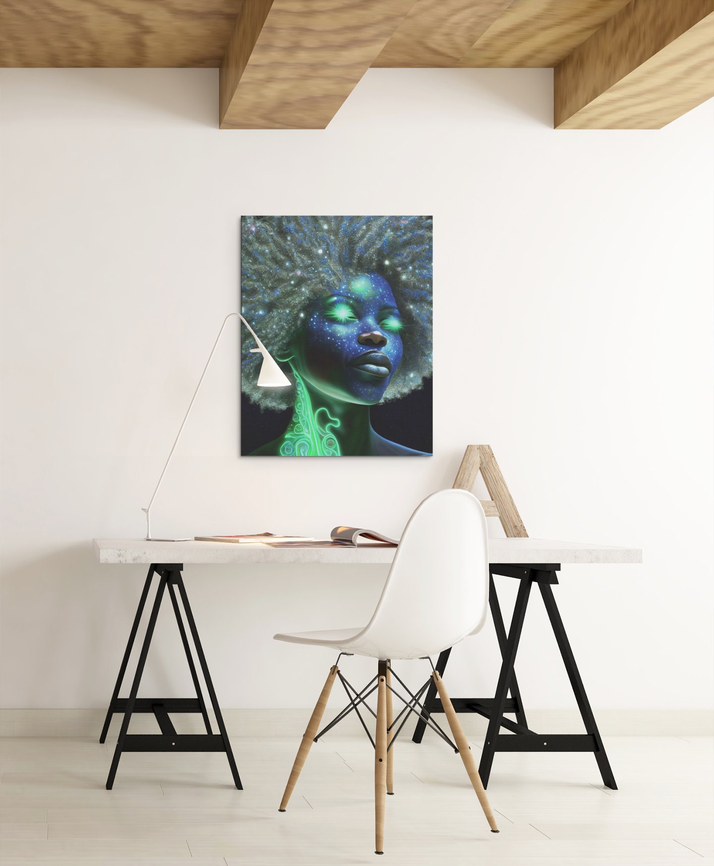 Cosmic Afro Goddess Digital Download Art Print Instant - Etsy