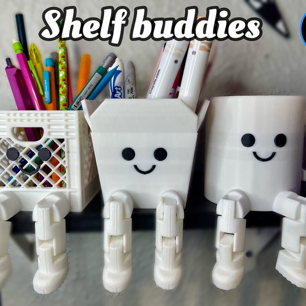 Shelf Buddies | Organizer | Desk Storage | Office Gift | Cute Room Decor