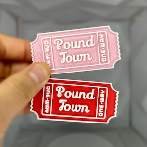 Pound Town Ticket  | Valentine's Gift | Gift for Him | Gift For Her | Joke Gift | Gift For Him | Gag Gift | Funny