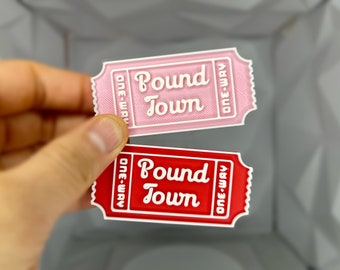 Pound Town Ticket  | Valentine's Gift | Gift for Him | Gift For Her | Joke Gift | Gift For Him | Gag Gift | Funny