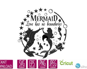 Download Free Little Mermaid Iron Etsy SVG Cut Files