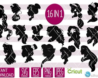 Download Disney Princess Silhouette Svg Etsy