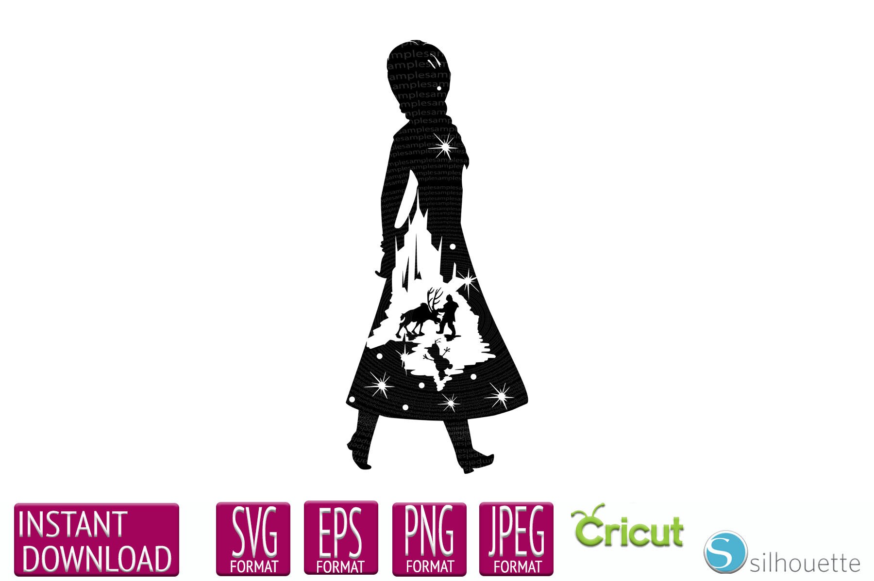Download Frozen Svg Frozen Silhouette Svg Elsa Svg Olaf Svg Anna Etsy