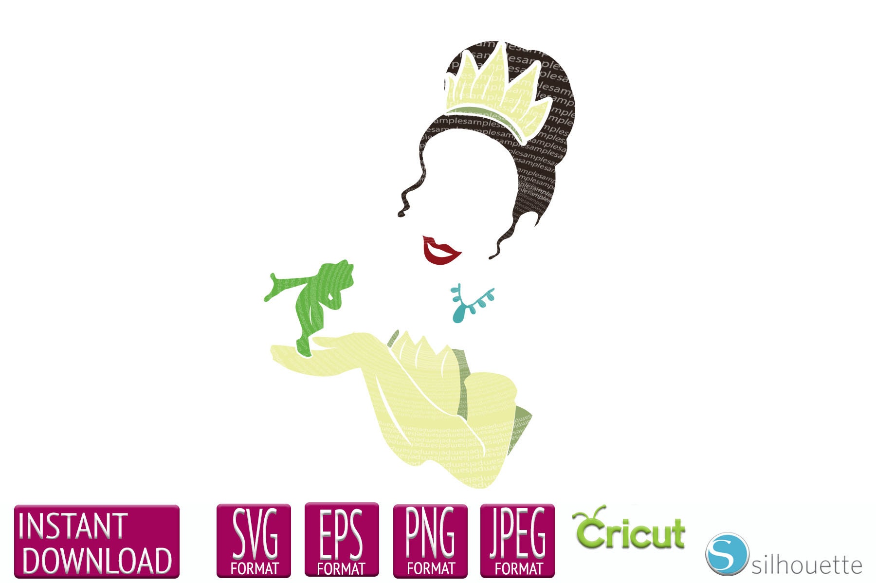 Free 97 Silhouette Princess Tiana Svg SVG PNG EPS DXF File