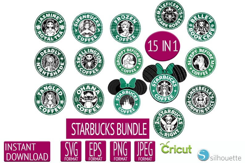 Download Disney Starbucks svg Mickey Mouse Starbucks Minnie Mouse ...
