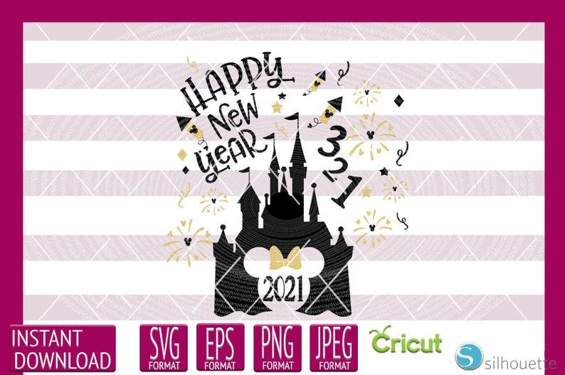 Download INSTANT DOWNLOAD SVG Disney New Year 2021 Minnie Ears for ...