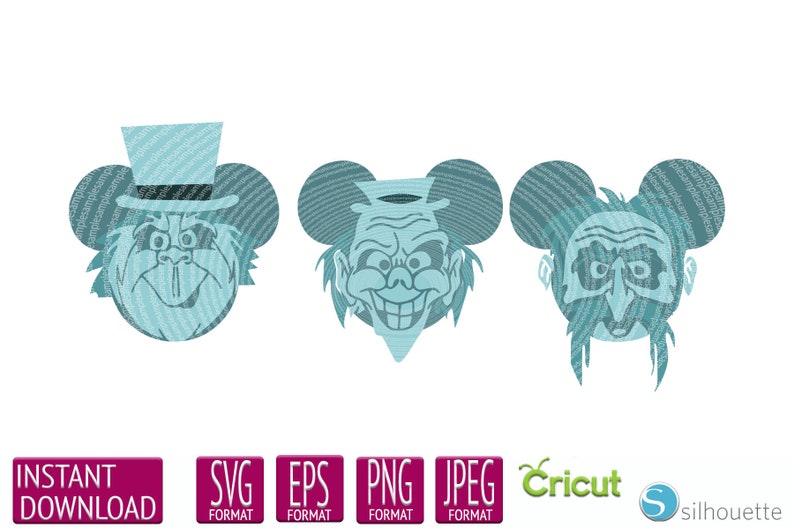 Download Hitchhiking Ghosts Disney SVG DXF Png Vector Cut File ...