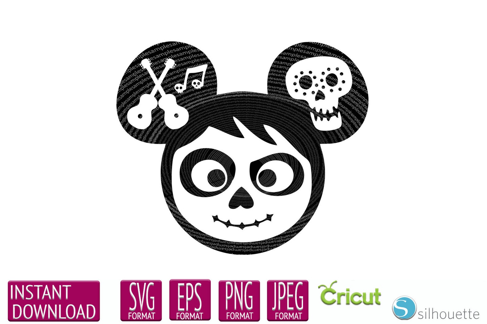 Coco Sugar Skulls BUNDLE SVG DXF Png Vector Cut File Cricut - Etsy