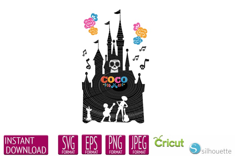 Download Coco Sugar Skulls BUNDLE SVG DXF Png Vector Cut File ...