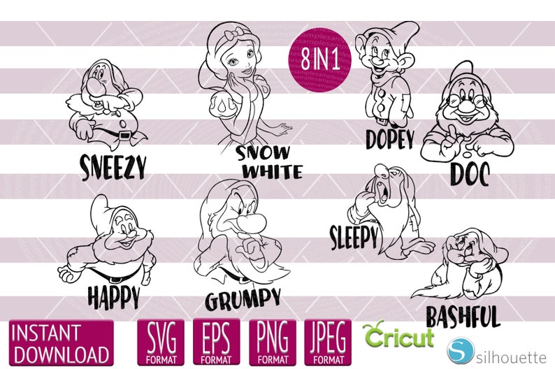 Free Free 117 Snow White Dwarfs Svg SVG PNG EPS DXF File