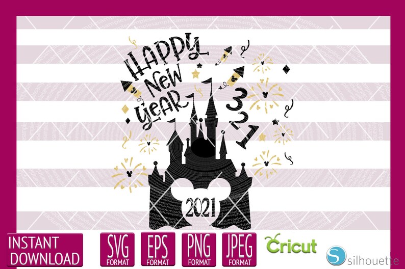 Download INSTANT DOWNLOAD SVG Disney New Year 2021 Minnie Ears for ...