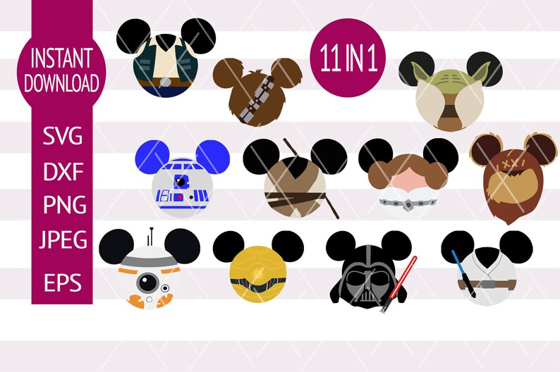 Download Star Wars SVG Bundle PNG Files Cricut Darth Vader Baby ...