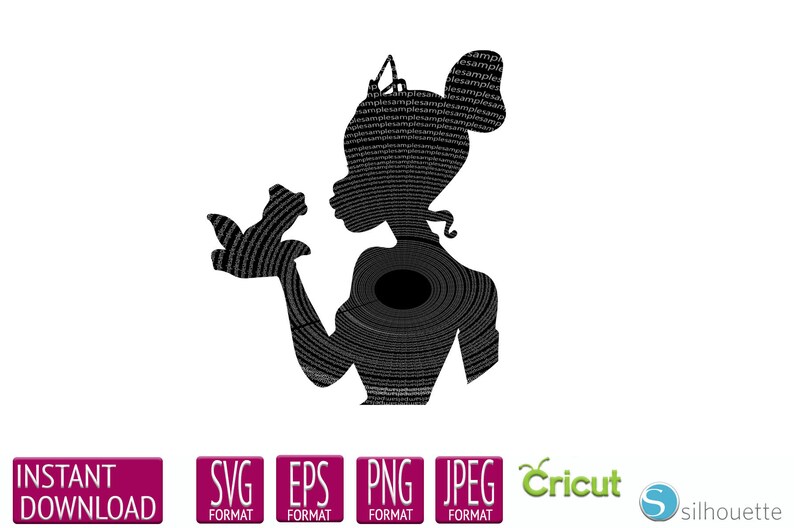 Tiana SVG Disney SVG Tiana Disney SVG Tiana Silhouette Etsy