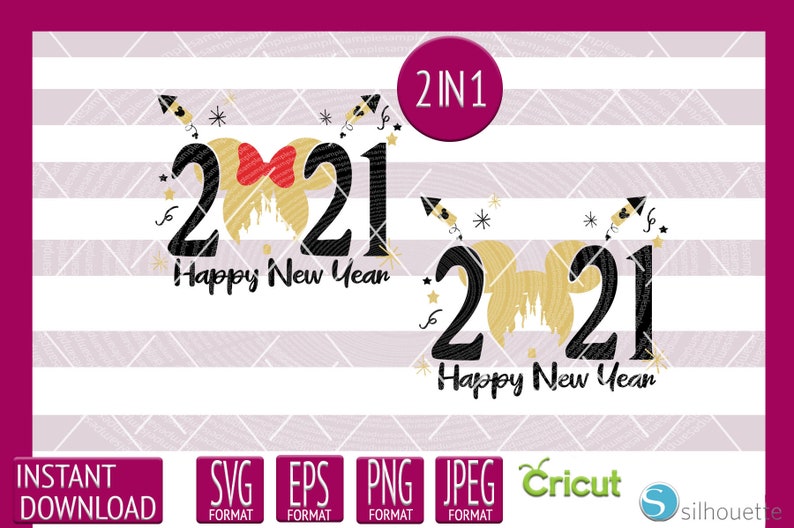 Download INSTANT DOWNLOAD SVG Disney New Year 2021 Minnie Ears for ...