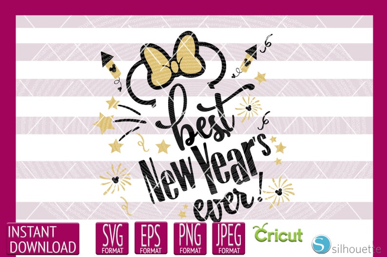 Download INSTANT DOWNLOAD SVG Disney New Year 2021 Minnie Ears for ...