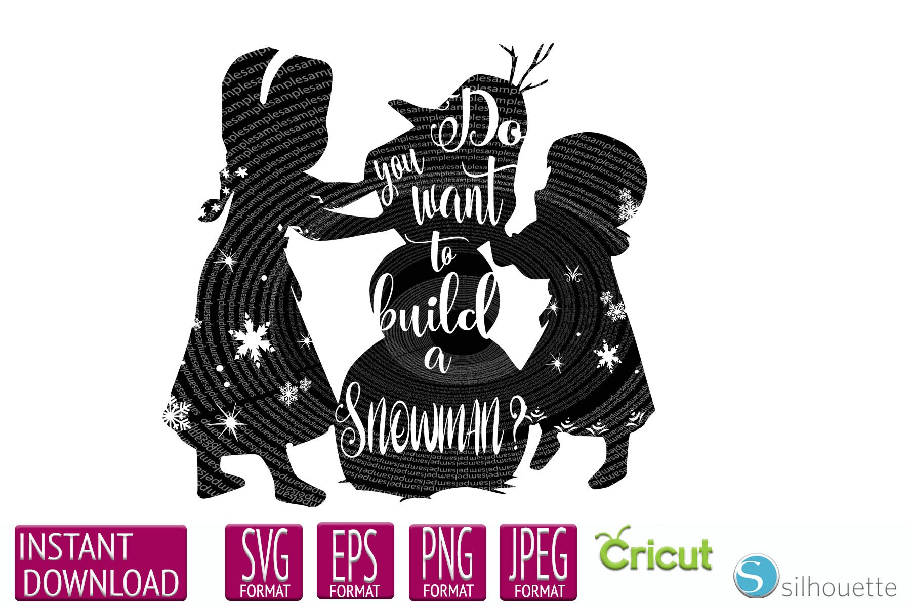 Download Frozen SVG Frozen Silhouette svg Elsa svg Olaf svg Anna | Etsy