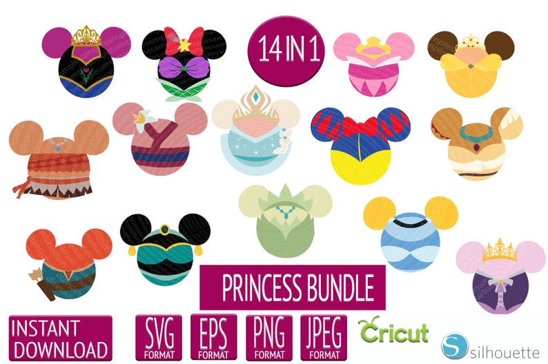 Free Free 341 Disney Princess Svg Bundle SVG PNG EPS DXF File