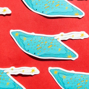 Sting Ray Sticker Illustrated by Kai Dylan