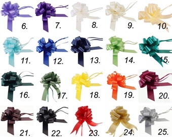 30MM Pull Bows (Packs Of 1, 2, 5 & 10) ShredAstic® Various Colours. Flowers, Gifts, hampers, balloons, sweet bouquets