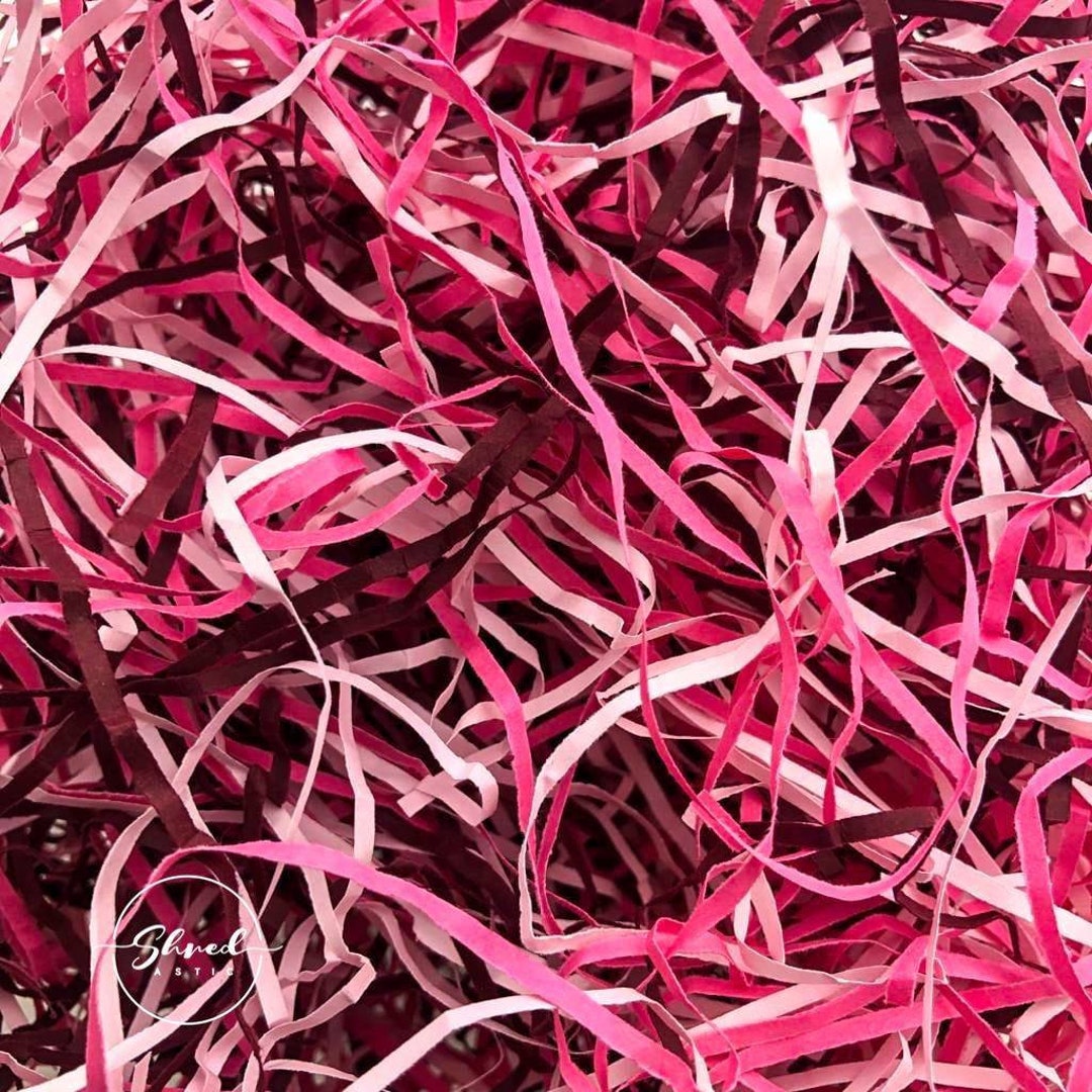 Antique Rose Shredded Tissue Paper Shred Box Filler Vintage Ash Dusky Pink  Hamper Eco-friendly Biodegradable Compostable Acid-free Colourfas 