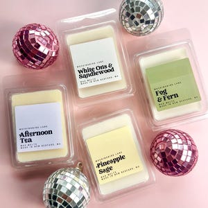 Soy Blend Wax Melts | 6-Cube Clamshell Wax Tarts | Highly Scented Wax Melts | Handmade Wax Melts | Home Fragrance