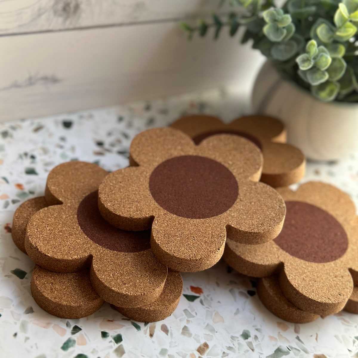 Daisy Coasters - set of 12