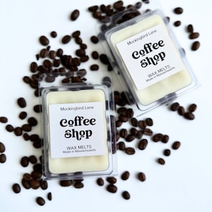 Coffee Shop Scented Soy Blend Wax Melts: Handmade Home Fragrance