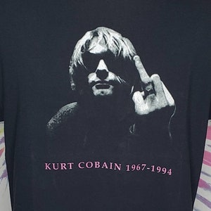 Vintage Kurt Cobain 1967 to 1994 Middle Finger Memorium MINT Vintage Kurt Cobain 1967 to 1994 Middle Finger Memorium MINT