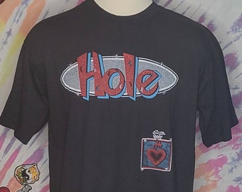 Vintage HOLE Courtney Love XL Concert Tour T Shirt AAA 1990s