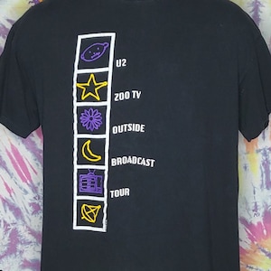 VINTAGE U2 ZooTV 1992 XL Concert T Shirt