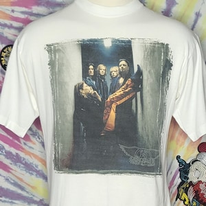 VINTAGE Aerosmith Nine Lives 1997 XL Concert T Shirt
