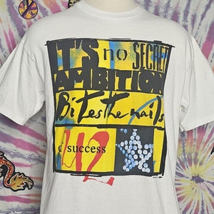 Vintage U2 Achtung Baby Zoo TV Langarm GROSSES Konzert Tournee T-Shirt 1991